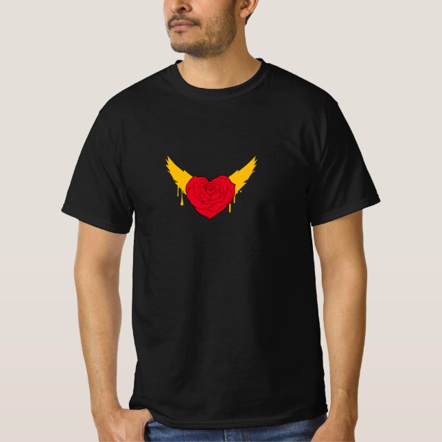 HERZLICHE LIEBE VINTAGES FOTO T-Shirt (Vorderseite)