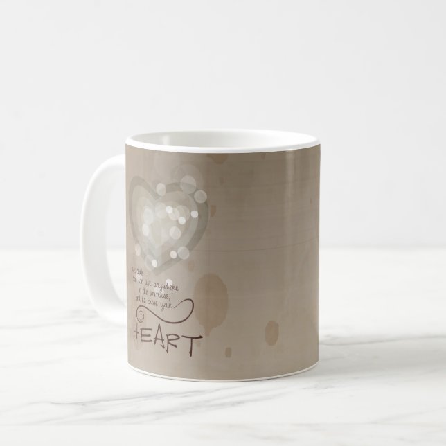 Herzliche religiöse Ermutigung, Grunge Kaffeetasse (Vorderseite Links)