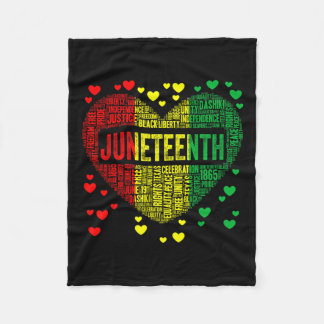 Herzliche schwarze Geschichte Afro American Africa Fleecedecke