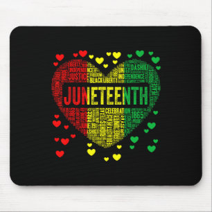 Herzliche schwarze Geschichte Afro American Africa Mousepad
