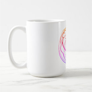 Herzliche Umarmung: Elegantes Liebesdesign Kaffeetasse