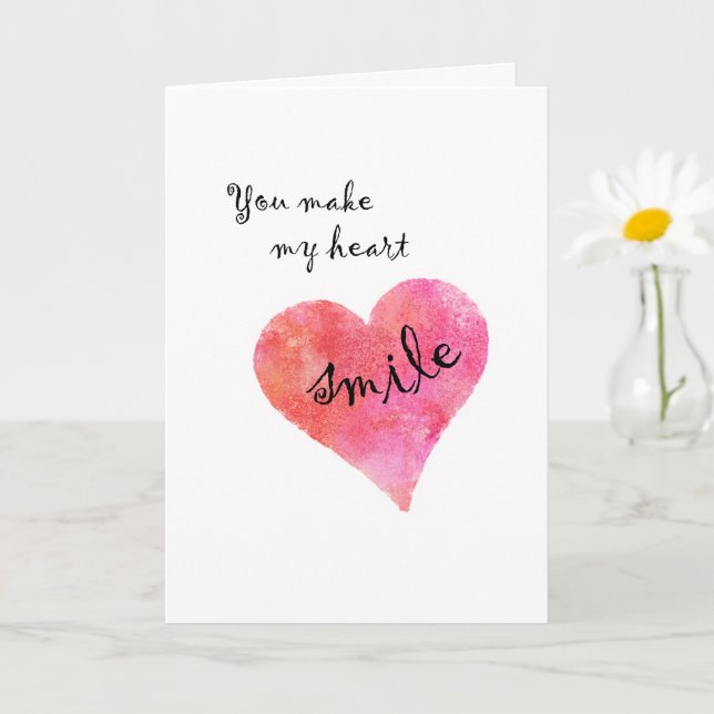 Herzliche Valentine-Liebe für besondere jemandem-K Karte (Kleine Pflanze)