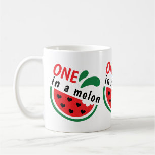 Herzliche Wassermelone EINS in einer Melone Kaffeetasse