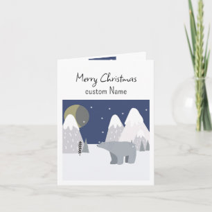 Herzliche Weihnachten voller Liebe Eisbär Karte