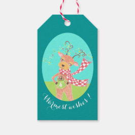 Herzliche Wünsche - Weihnachtsrübengeschenke Geschenkanhänger