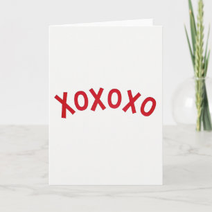 Herzliche Xoxoxo-Karte Karte