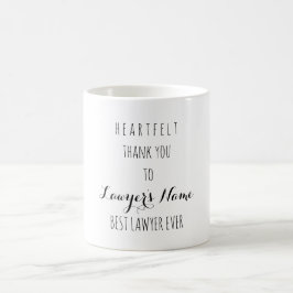 Herzlichen Dank an den besten Rechtsanwalt je Typo Kaffeetasse