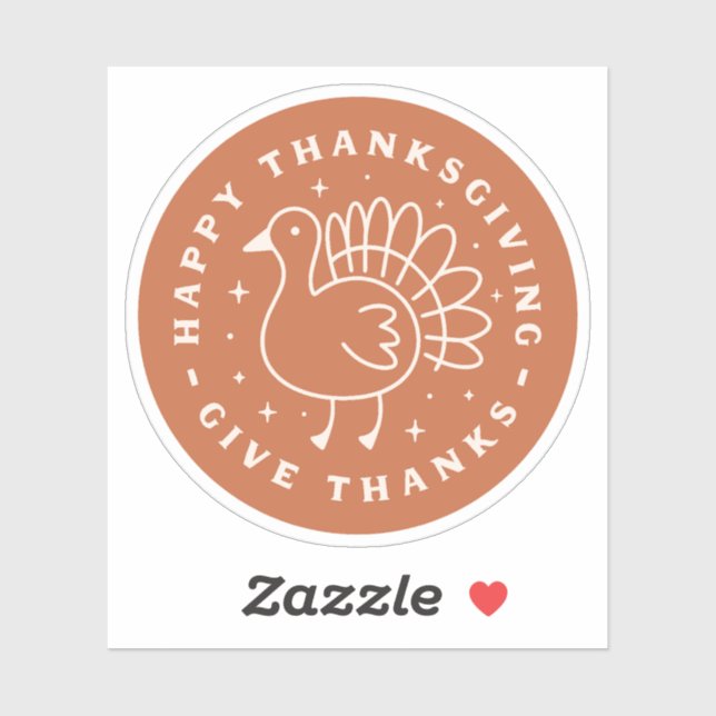 Herzlichen Dank Aufkleber (Blatt)