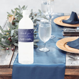 Herzlichen Dank der Hochzeit der blauen Glitzern