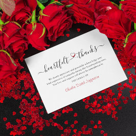 Herzlichen Dank für das Beileid Dankeskarte