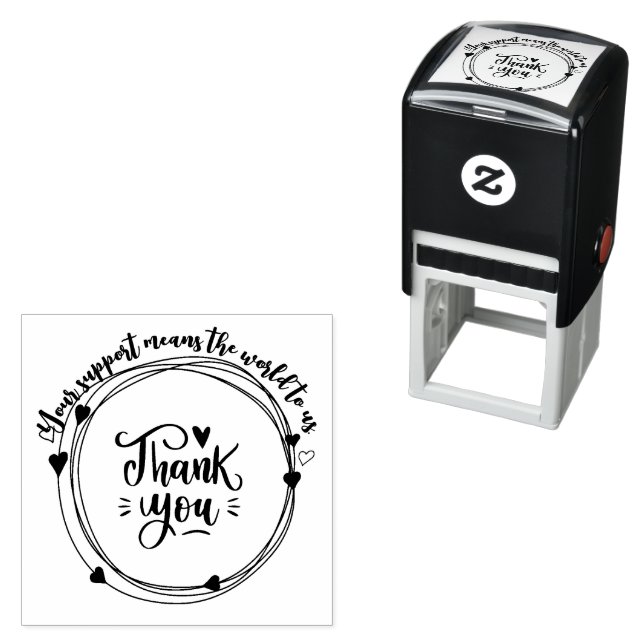 Herzlichen Dank für die Briefmarke Ihres Unternehm Permastempel (Beispiel)
