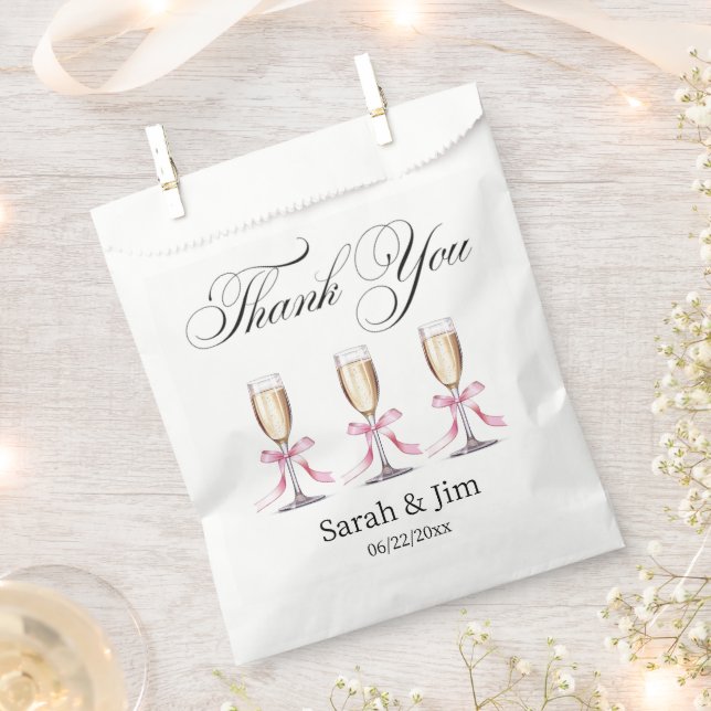 Herzlichen Dank für die Gastgeschenk Hochzeiten Geschenktütchen (Ausgeschnitten)