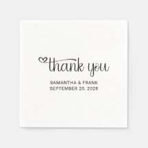 Herzlichen Dank für die Typografie-Hochzeit