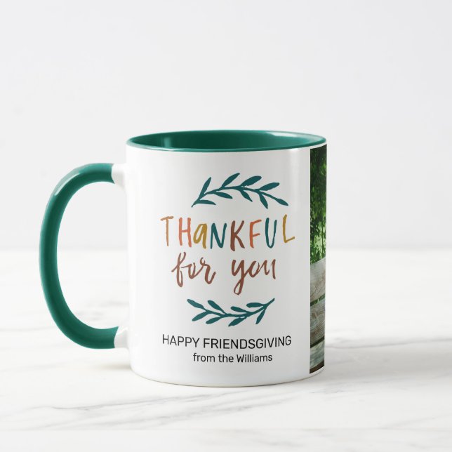 Herzlichen Dank für Sie Das Personalisierte Foto d Tasse (Links)