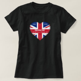 Herzlichen Dank, im Gedenken an Königin Elisabeth T-Shirt