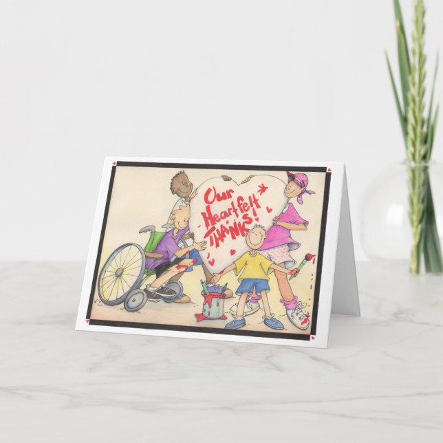 Herzlichen Dank Karte (Vorderseite)