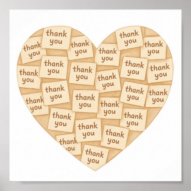 Herzlichen Dank Poster (Vorne)