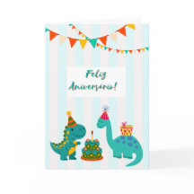Herzlichen Geburtstag Dinosaurierkarte