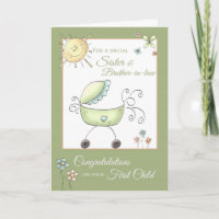 Herzlichen Glückwunsch 1 Kind - Schwester & Eheman