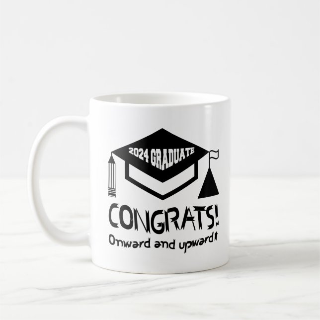 Herzlichen Glückwunsch, 2024 Absolvent! Kaffeetasse (Links)
