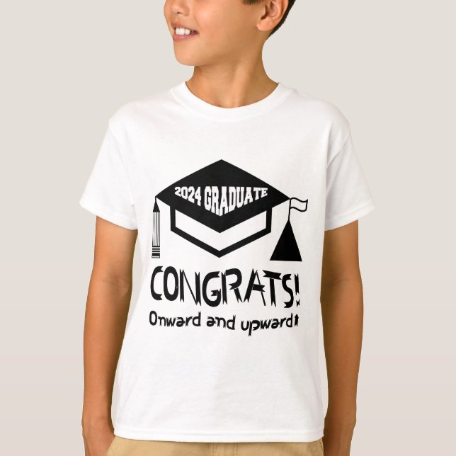 Herzlichen Glückwunsch, 2024 Absolvent! T-Shirt (Vorderseite)