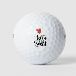 Herzlichen Glückwunsch 60. Geburtstag Hallo 60 Lie Golfball