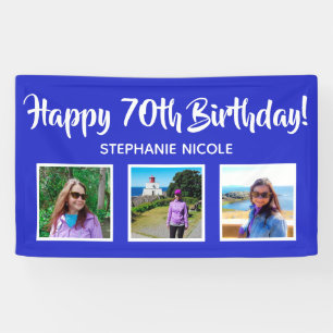 Herzlichen Glückwunsch 70. Geburtstag Royal Blue P Banner