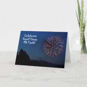 Herzlichen Glückwunsch - Abschluss - Feuerwerk! Karte