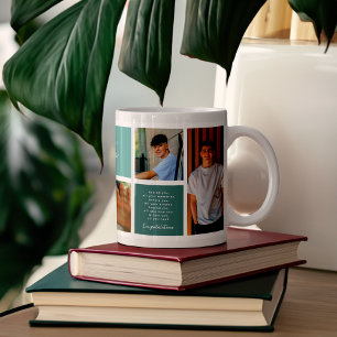 Herzlichen Glückwunsch Absolvent 6-Foto-Raster-C Kaffeetasse