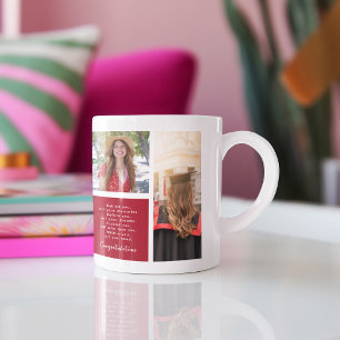 Herzlichen Glückwunsch Absolvent 6-Foto-Raster-C Kaffeetasse