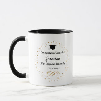 Herzlichen Glückwunsch Absolvent! Abschlusskaffee Tasse