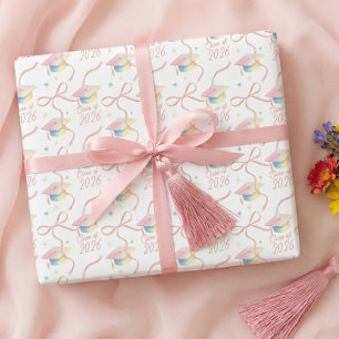 Herzlichen Glückwunsch Absolvent Wasserfarbe Absol Geschenkpapier Set