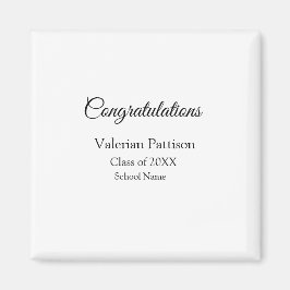 Herzlichen Glückwunsch Absolventen fügen den Namen Magnet