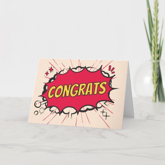 Herzlichen Glückwunsch Academic Award mit Explosio Karte (Vorderseite)