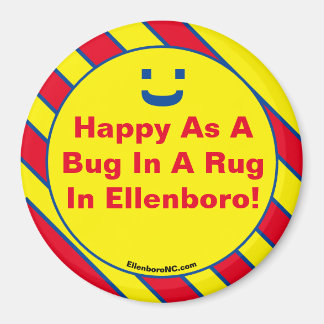Herzlichen Glückwunsch als Bug in einem Rug in Ell Magnet