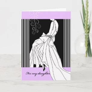 Herzlichen Glückwunsch an Daughter zu ihrer Hochze Karte