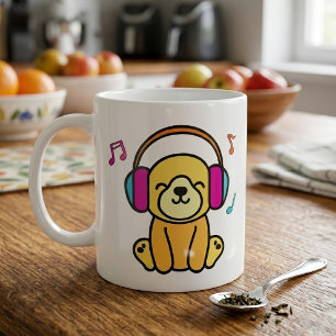 Herzlichen Glückwunsch an den kleinen Hundewelpen  Kaffeetasse