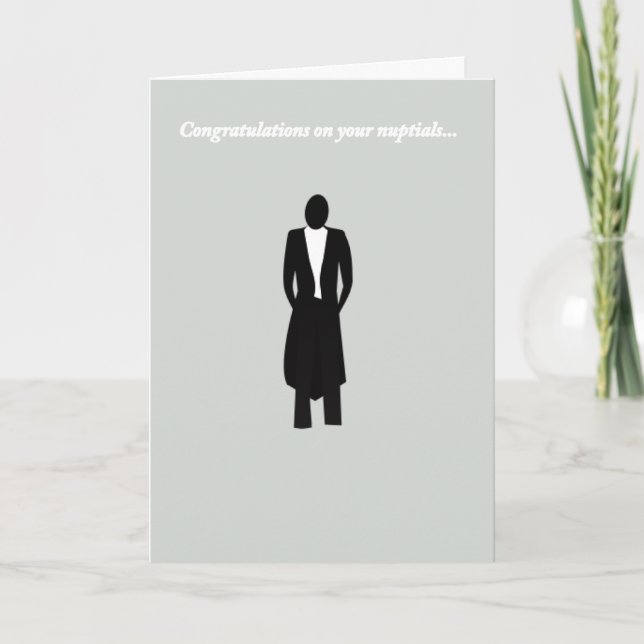 Herzlichen Glückwunsch an die Groom Karte (Vorderseite)