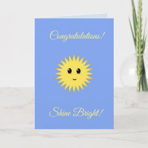 Herzlichen Glückwunsch an Shine Bright Card Karte