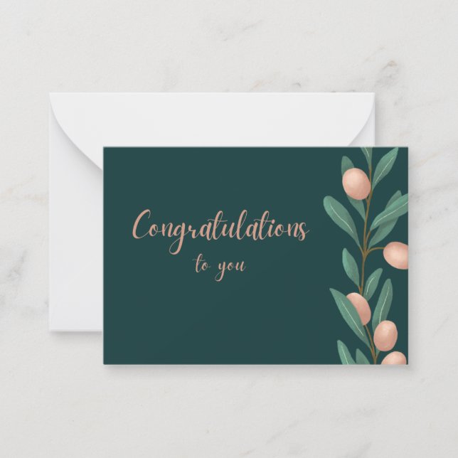 Herzlichen Glückwunsch an Sie - Celebration Card Mitteilungskarte (Vorderseite)