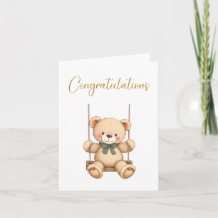 Herzlichen Glückwunsch Baby Card Karte