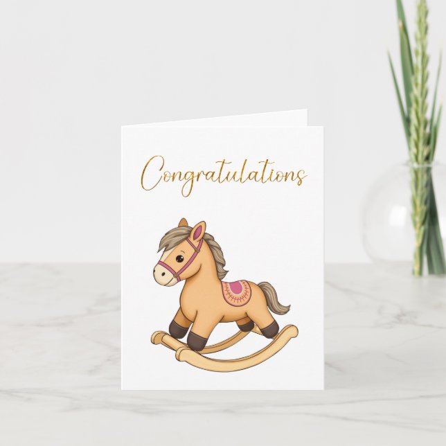 Herzlichen Glückwunsch Baby Card Karte (Vorderseite)