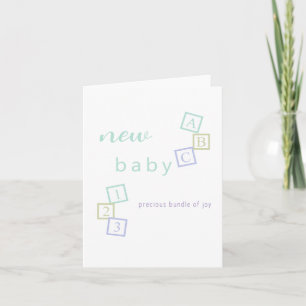 Herzlichen Glückwunsch Baby Shower Karte Baby