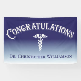 Herzlichen Glückwunsch Blue Medical Doctor Banner