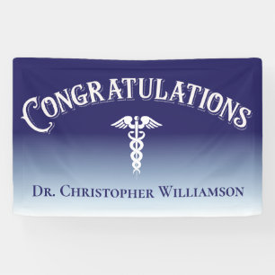 Herzlichen Glückwunsch Blue Medical Doctor Banner