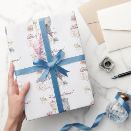 Herzlichen Glückwunsch! Braut & Bräutigam Hochzeit Geschenkpapier