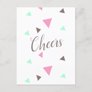 Herzlichen Glückwunsch Cheduate Confetti Postcard Postkarte