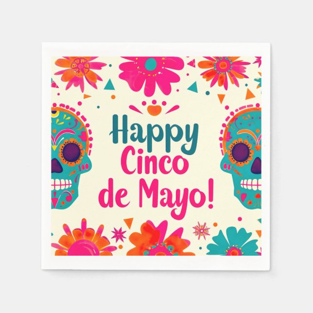 Herzlichen Glückwunsch Cinco de Mayo! Serviette (Vorderseite)