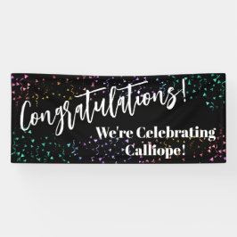 Herzlichen Glückwunsch Confetti Wir feiern Banner