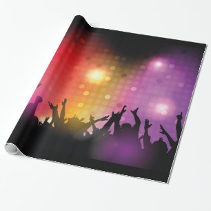Herzlichen Glückwunsch Crowd Theme Geschenkpapier